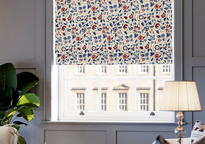 Land & Shore Esther, Blue Red - Roman Blind - Image 5